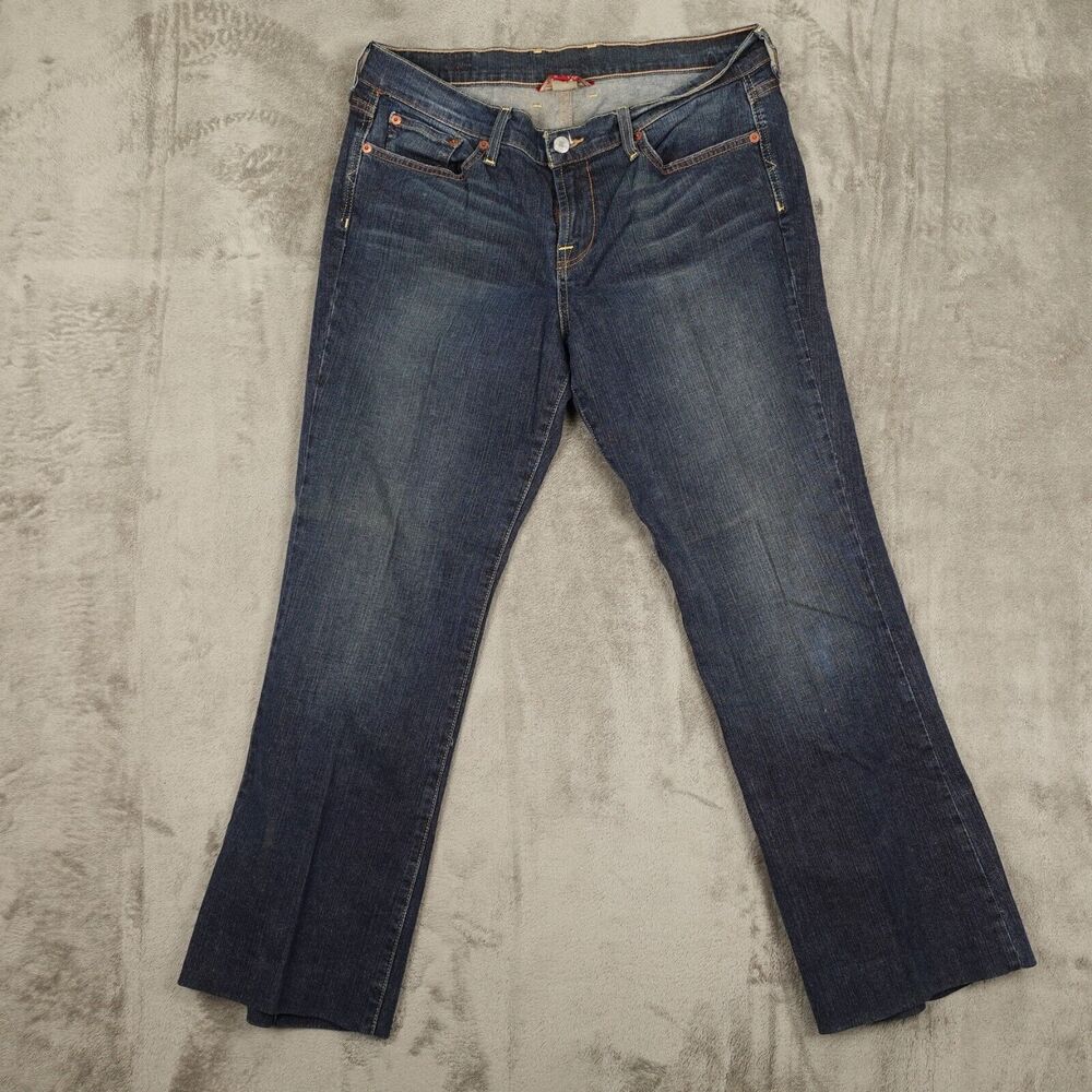 Lucky Brand Gene Montesano Jeans Women 14/32 Blue Straight Leg 5 Pocket
